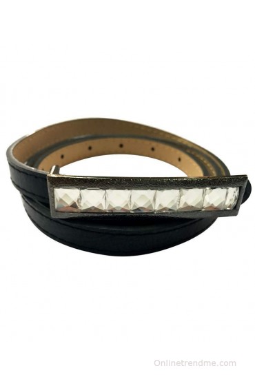 Sir Michele Black Non Leather Women Belt